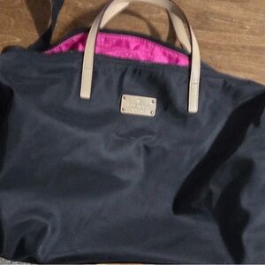 Kate Spade Black Tote with Pink Lining